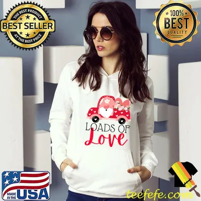 Premium Happy Valentines Day Farm Truck Gnome Loads of Love Premium T-Shirt