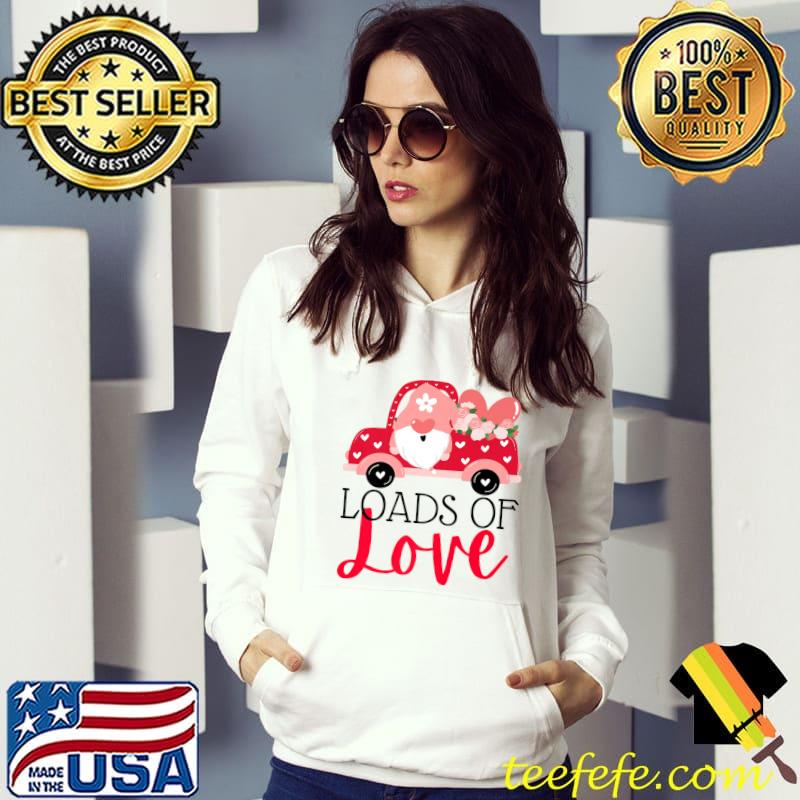 Premium Happy Valentines Day Farm Truck Gnome Loads of Love Premium T-Shirt