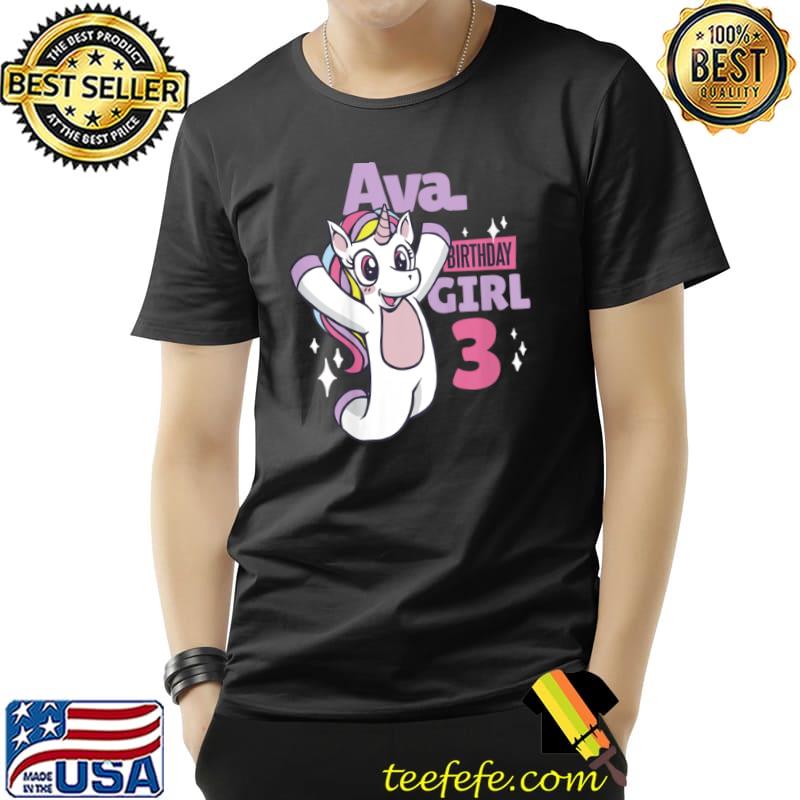 Premium Kids Ava’s birthday for her 3rd birthday T Shirt Unisex Premium Kids Ava’s birthday for her 3rd birthday T Shirt Unisex