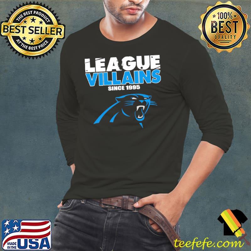 Premium League Villains Since 1995 Carolina Panthers NFL Shirts Long Sleeve Tee Premium League Villains Since 1995 Carolina Panthers NFL Shirts Long Sleeve Tee