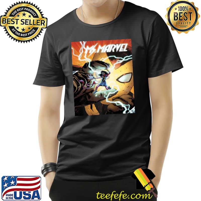 Premium Marvel Ms. Marvel Shocker Comic Cover Shirt Unisex Premium Marvel Ms. Marvel Shocker Comic Cover Shirt Unisex