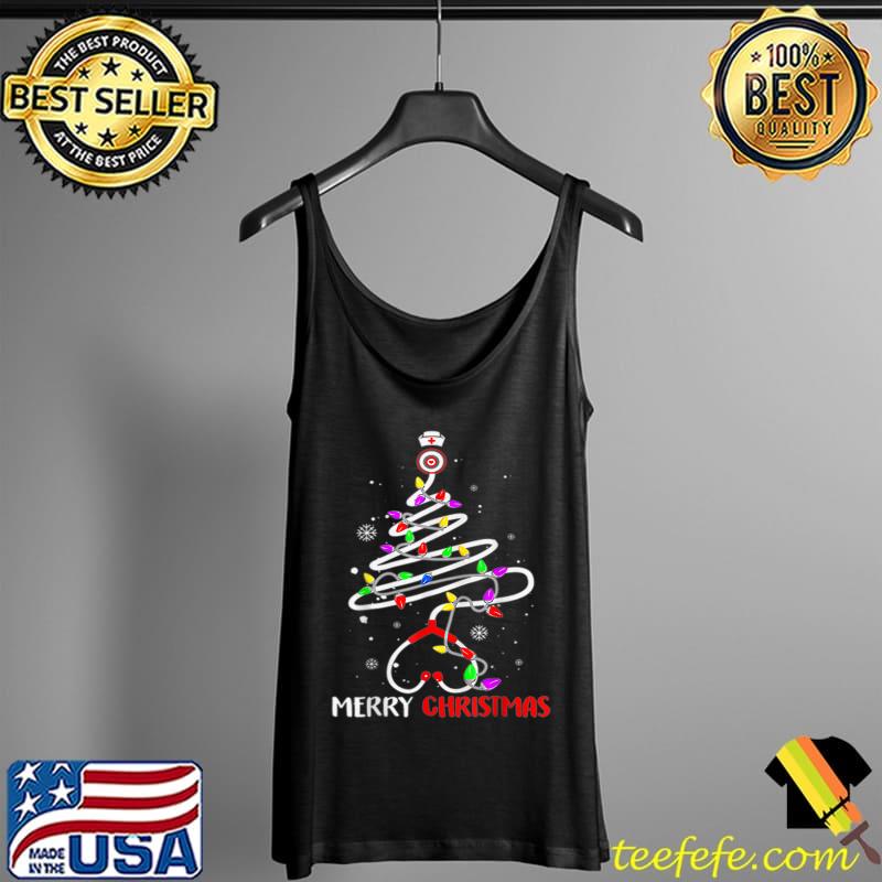 Premium Nurse Christmas Tree Stethoscope RN LPN Scrub Nursing T-Shirt Tank Top Premium Nurse Christmas Tree Stethoscope RN LPN Scrub Nursing T-Shirt Tank Top