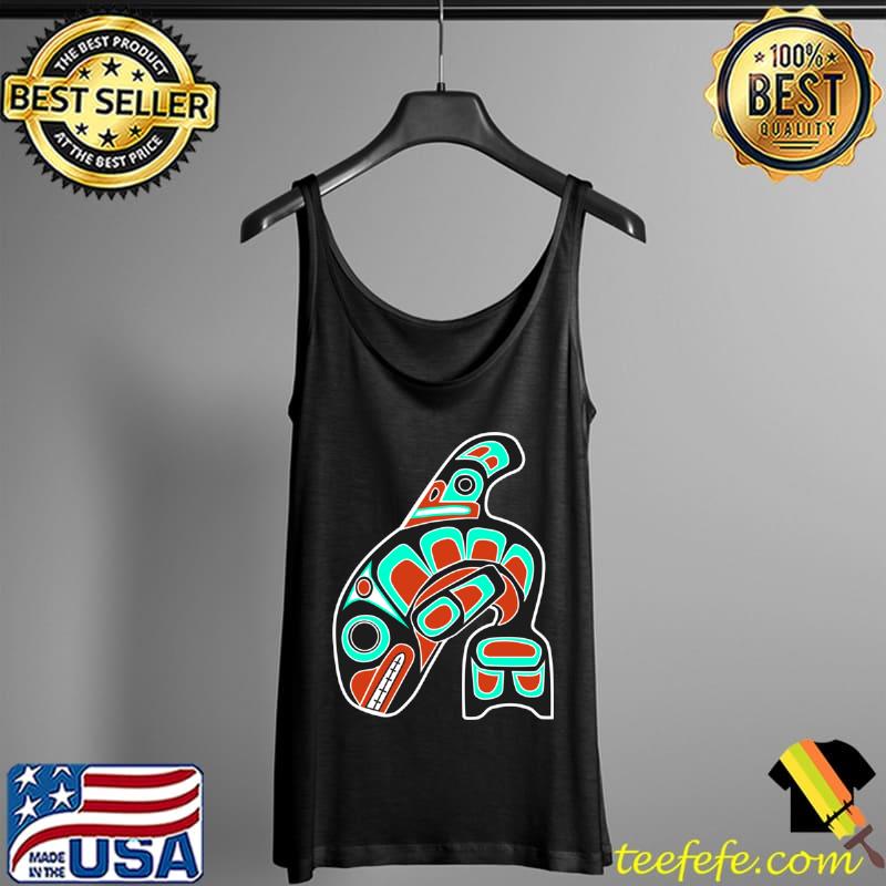 Premium Orca Whale Native American Totem Tribal Haida Style Art Long Sleeve T Shirt Tank Top Premium Orca Whale Native American Totem Tribal Haida Style Art Long Sleeve T Shirt Tank Top