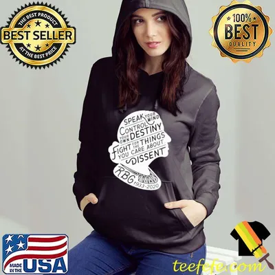 Premium RBG Silhouette Speak Your Mind Control Your Own Destiny Fight You 1933 2020 Shirt