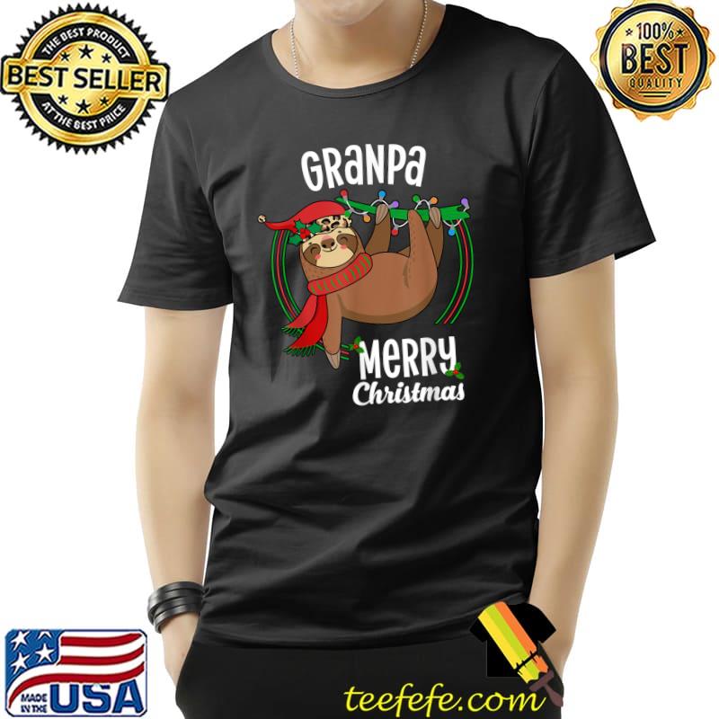 Premium Santa Sloth Granpa Merry Christmas Pajamas For Family Xmas T-Shirt Unisex Premium Santa Sloth Granpa Merry Christmas Pajamas For Family Xmas T-Shirt Unisex