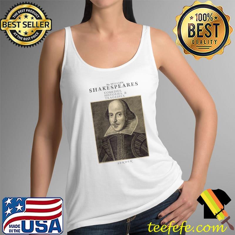 Premium Shakespeare Will Power Literature Vintage Shakespeare Poster T- Tank Top Premium Shakespeare Will Power Literature Vintage Shakespeare Poster T- Tank Top