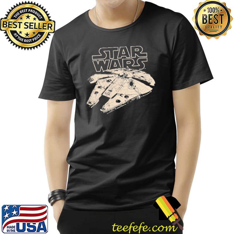 Premium Star Wars Millennium Falcon Graphic Shirt Unisex Premium Star Wars Millennium Falcon Graphic Shirt Unisex