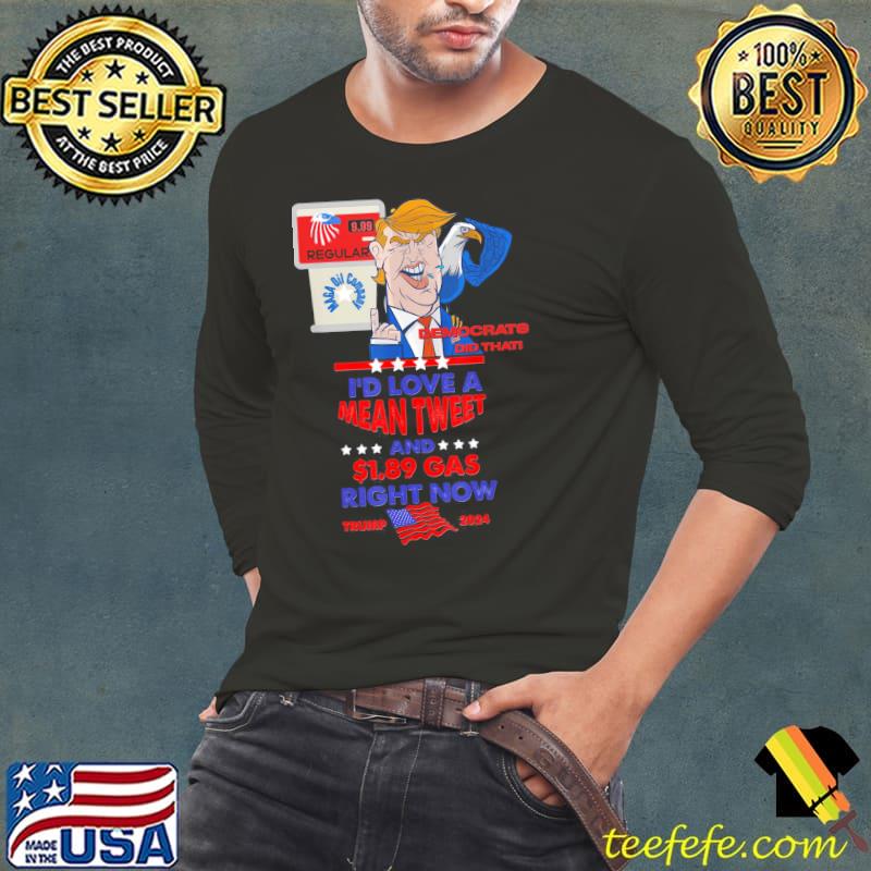 Premium Trump 2024 US Eagle Gas Pump Conservative Anti Liberal Biden T-Shirt Long Sleeve Tee Premium Trump 2024 US Eagle Gas Pump Conservative Anti Liberal Biden T-Shirt Long Sleeve Tee