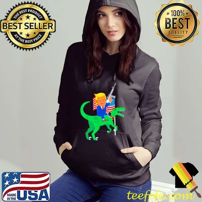 Premium Trump Velociraptor Gun US Flag 2022 Election Republican shirt