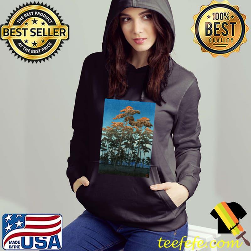 Premium Vintage Kawase Hasui Hikawa Park in Omiya Japanese Woodblock T-Shirt Premium Vintage Kawase Hasui Hikawa Park in Omiya Japanese Woodblock T-Shirt