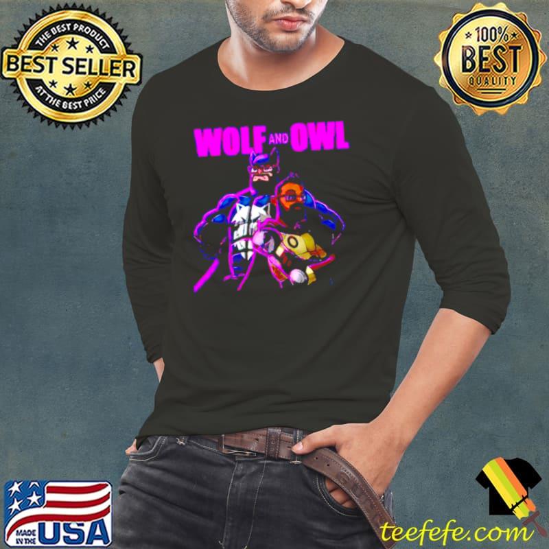 Premium Wolf and owl Podcast Long Sleeve Tee Premium Wolf and owl Podcast Long Sleeve Tee