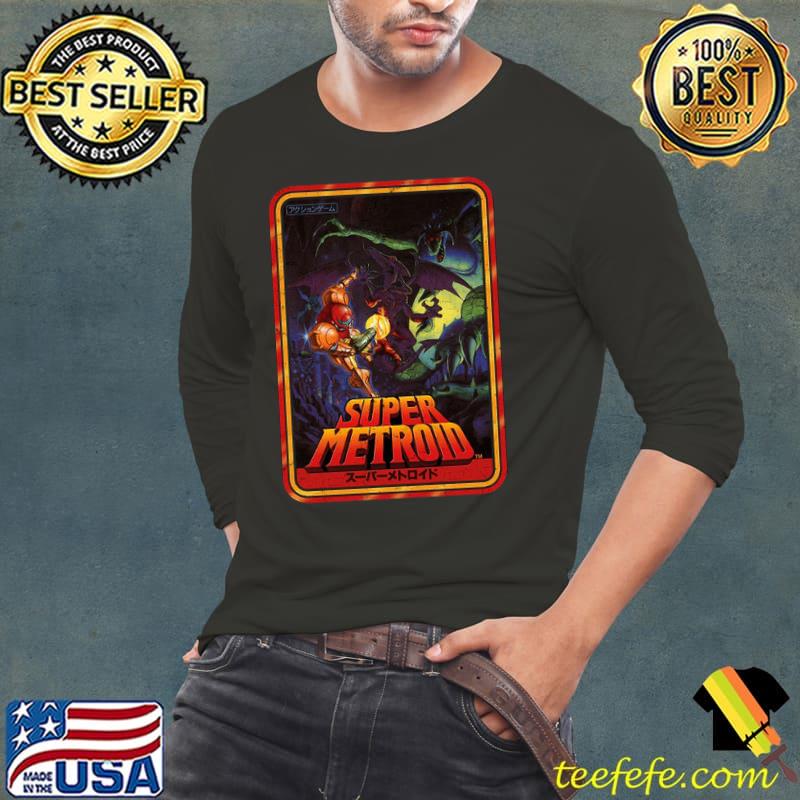 SAMUS Kanji Super Motroid Shirt Long Sleeve Tee SAMUS Kanji Super Motroid Shirt Long Sleeve Tee