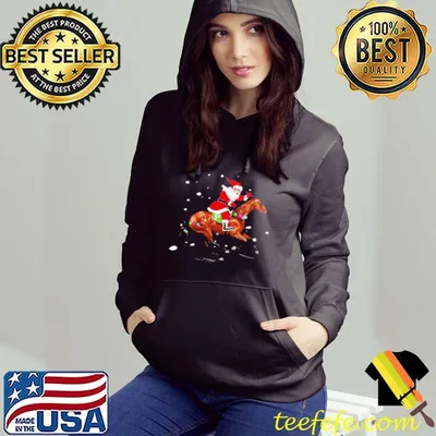 Santa Claus Riding A Horse T-Shirt