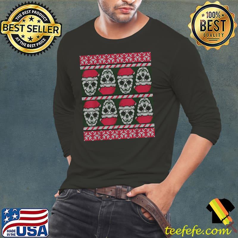 Santa Claus Skull Scary Goth Christmas Ugly Sweater T-Shirt Long Sleeve Tee Santa Claus Skull Scary Goth Christmas Ugly Sweater T-Shirt Long Sleeve Tee