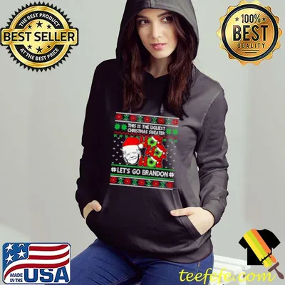 Santa Joe Biden Ho Ho Ho Let’s Go Brandon this is the Ugliest Christmas shirt