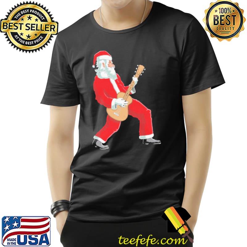 Santa Playing Guitar Shirt Unisex Santa Playing Guitar Shirt Unisex