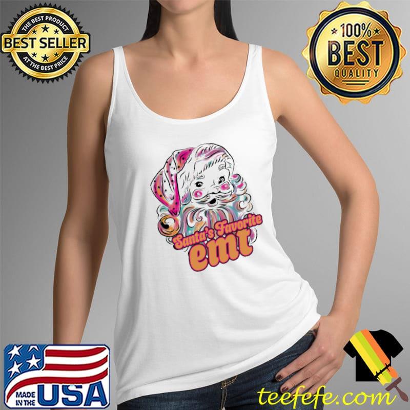 Santa's Favorite EMT Christmas Shirt Tank Top Santa's Favorite EMT Christmas Shirt Tank Top