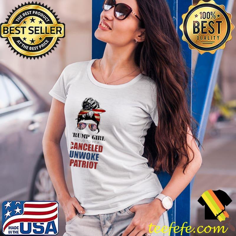 Skull Mom Trump Girl Proud To Be A Canceled Unwoke Patriot Shirt Ladies Tee Skull Mom Trump Girl Proud To Be A Canceled Unwoke Patriot Shirt Ladies Tee