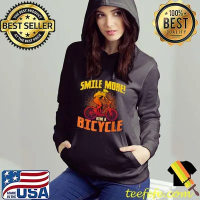 Smile More Ride A Bicycle Bicycle Biker Shirt
