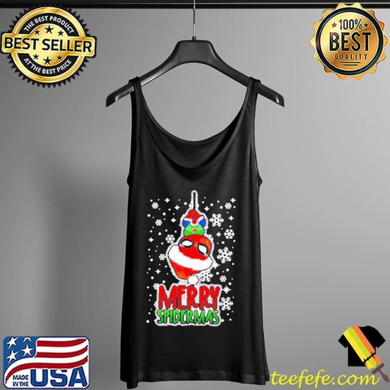 Spider Man Merry Spidermas Snowflake Christmas Shirt Tank Top Spider Man Merry Spidermas Snowflake Christmas Shirt Tank Top
