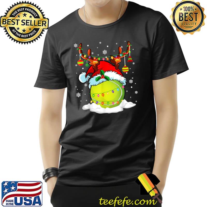 Tennis Reindeer Santa Hat This Is My Christmas Pajama T-Shirt Unisex Tennis Reindeer Santa Hat This Is My Christmas Pajama T-Shirt Unisex