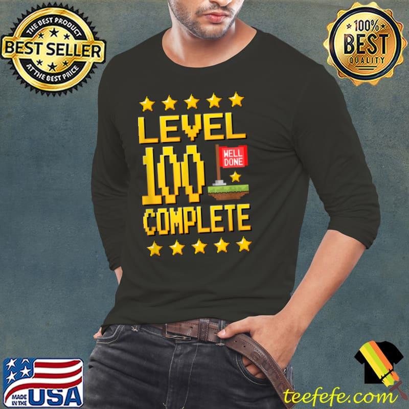Top 100th Birthday 1921 Level 100 Years Decoration Gift T Shirt Long Sleeve Tee Top 100th Birthday 1921 Level 100 Years Decoration Gift T Shirt Long Sleeve Tee
