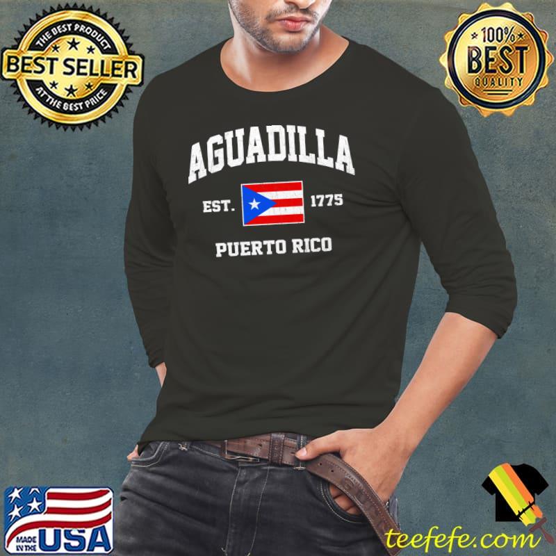 Top Aguadilla Puerto Rico vintage State Athletic style T- Long Sleeve Tee Top Aguadilla Puerto Rico vintage State Athletic style T- Long Sleeve Tee