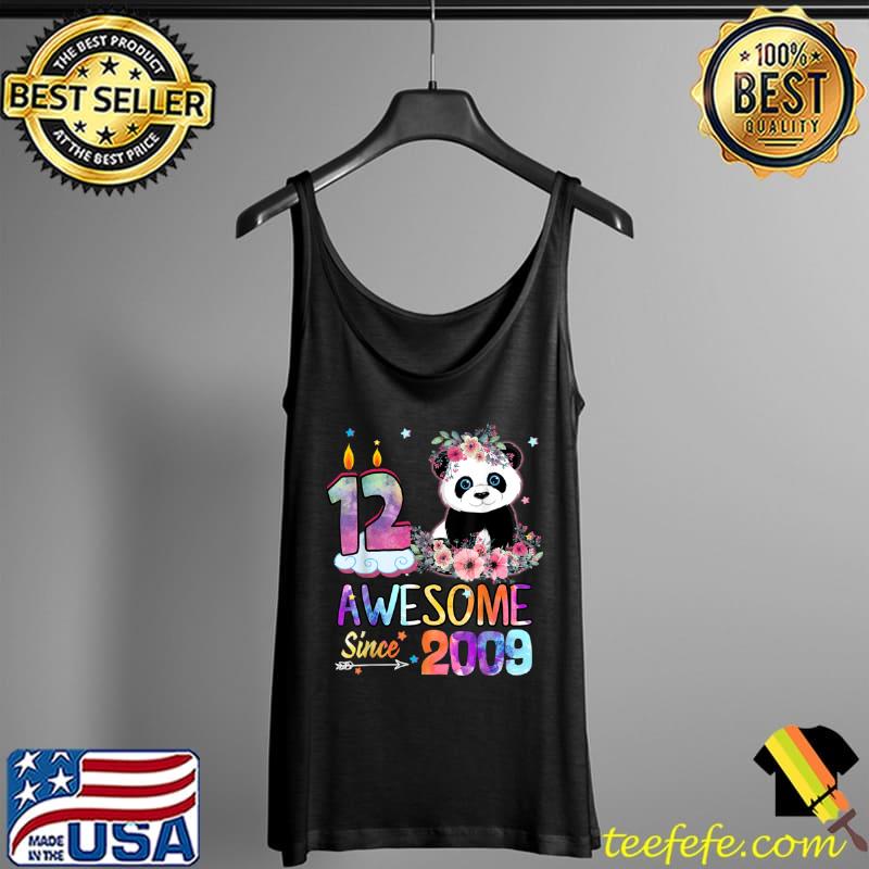 Top Awesome since 2009 12th Birthday 12 Years Old Panda Unicorn T Shirt Tank Top Top Awesome since 2009 12th Birthday 12 Years Old Panda Unicorn T Shirt Tank Top