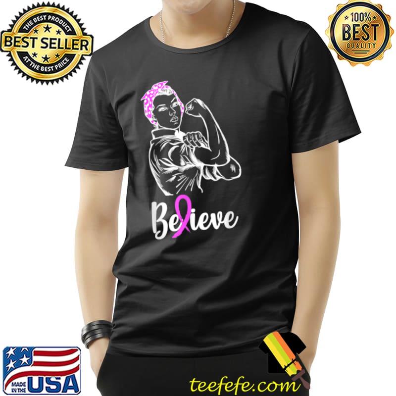 Top Breast Cancer Warrior TShirt, Awareness Tee Support Believe T Shirt Unisex Top Breast Cancer Warrior TShirt, Awareness Tee Support Believe T Shirt Unisex