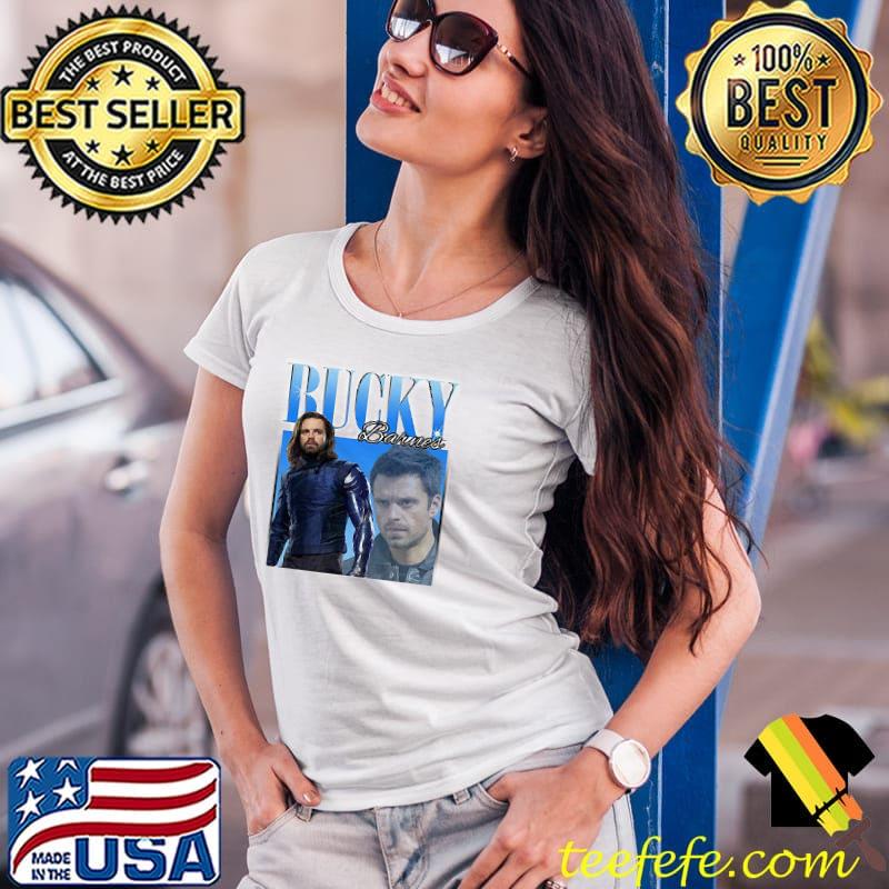 Top Bucky Barnes The Falcon And Winter Soldier Homage Vintage Shirt Ladies Tee Top Bucky Barnes The Falcon And Winter Soldier Homage Vintage Shirt Ladies Tee