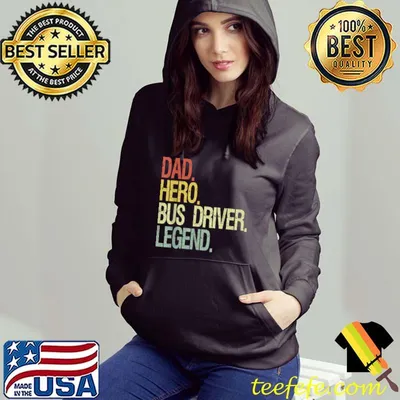 Top Dad hero bus driver dad T-Shirt