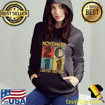 Top Distressed Retro November 2011 10th Birthday 10 Yrs Old Boy T Shirt