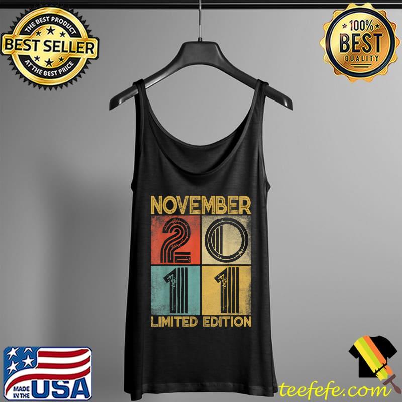 Top Distressed Retro November 2011 10th Birthday 10 Yrs Old Boy T Shirt Tank Top Top Distressed Retro November 2011 10th Birthday 10 Yrs Old Boy T Shirt Tank Top
