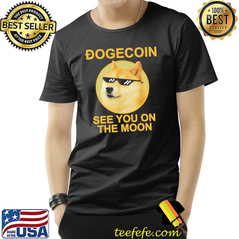Top Dogecoin See You On The Moon Blockchain Shirt Unisex Top Dogecoin See You On The Moon Blockchain Shirt Unisex