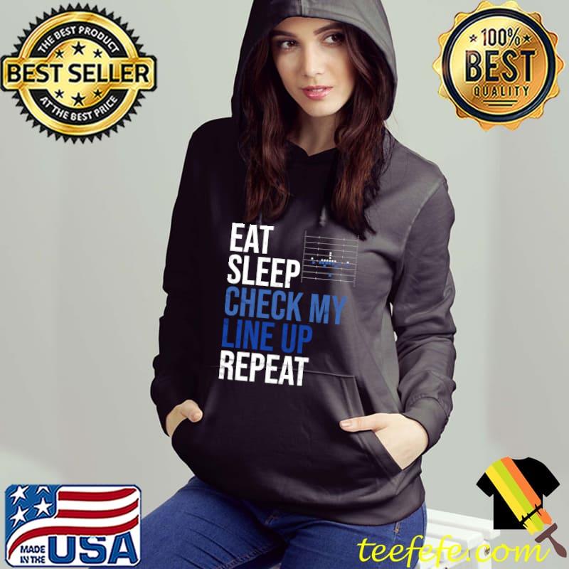 Top Eat Sleep Check My Lineup Repeat Football Life Routine T-Shirt Top Eat Sleep Check My Lineup Repeat Football Life Routine T-Shirt