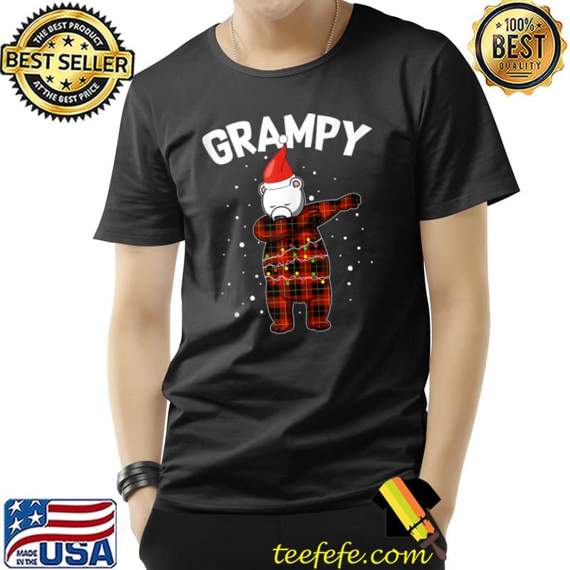 Top Grampy Bear Dabbing Plaid Pajama Lights Matching Family Tank Top Unisex Top Grampy Bear Dabbing Plaid Pajama Lights Matching Family Tank Top Unisex