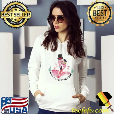Top Happy Valentines Day Flamingo Shirt