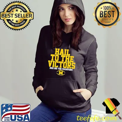 Top Michigan Wolverines hail to the victors 2021 big ten champions shirt