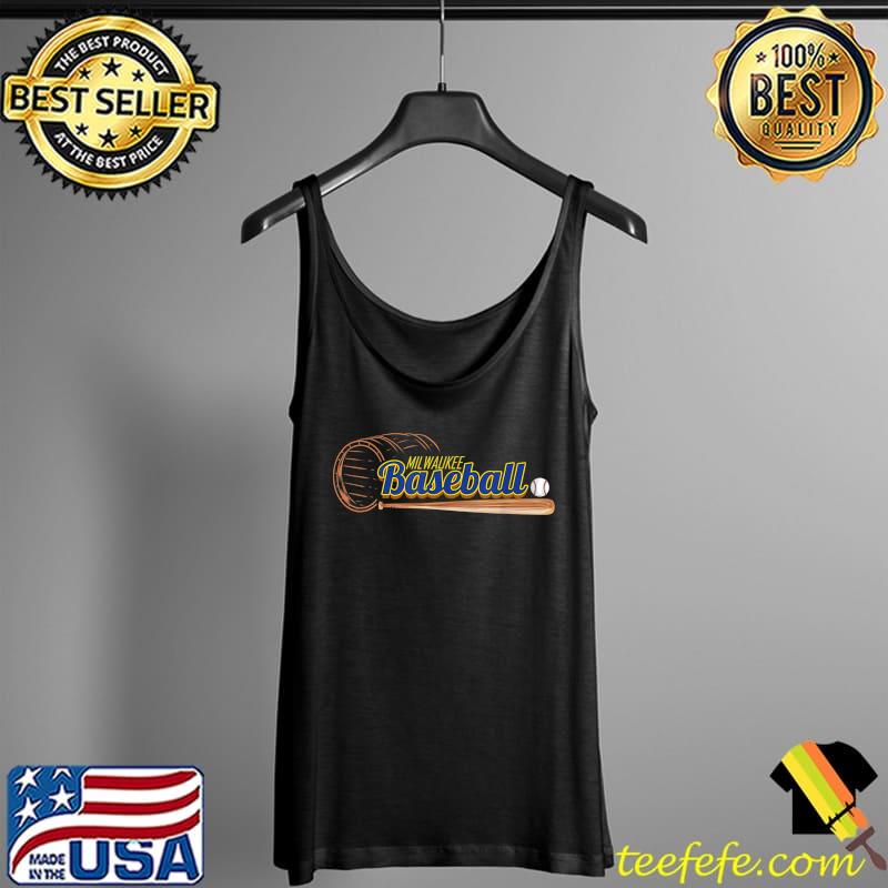 Top Milwaukee Baseball - Barrel & Baseball Bat T-Shirt Tank Top Top Milwaukee Baseball - Barrel & Baseball Bat T-Shirt Tank Top