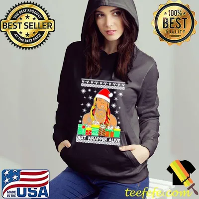 Top Santa Lil Wayne Best Wrapper Alive Ugly Christmas shirt