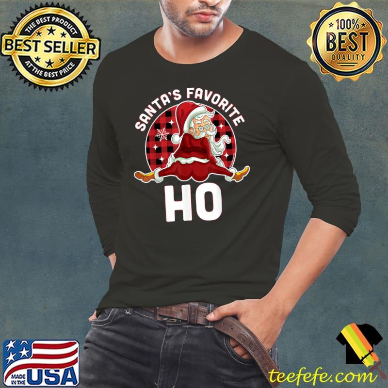 Top Santa's Favorite Ho - Xmas Naughty Santa Christmas Pajama T-Shirt Long Sleeve Tee Top Santa's Favorite Ho - Xmas Naughty Santa Christmas Pajama T-Shirt Long Sleeve Tee