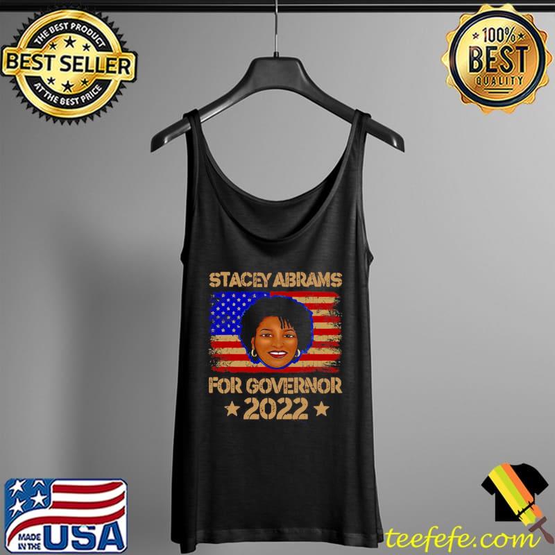 Top Stacey Abrams For Georgia Governor 2022 Vintage Us Flag Shirt Tank Top Top Stacey Abrams For Georgia Governor 2022 Vintage Us Flag Shirt Tank Top