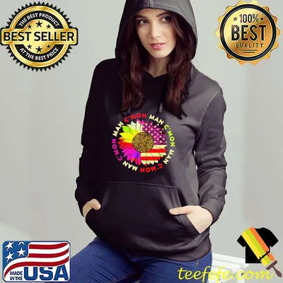 Top Sunflower American flag c'mon man shirt