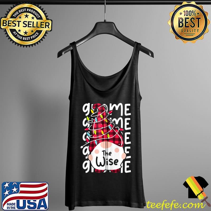 Top The Wise Gnome Matching Family Fun Christmas Lights Pajama T- Tank Top Top The Wise Gnome Matching Family Fun Christmas Lights Pajama T- Tank Top