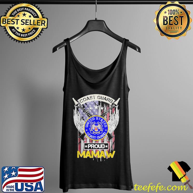Top Vintage usa American flag us coast guard proud mamaw Tank Top Top Vintage usa American flag us coast guard proud mamaw Tank Top