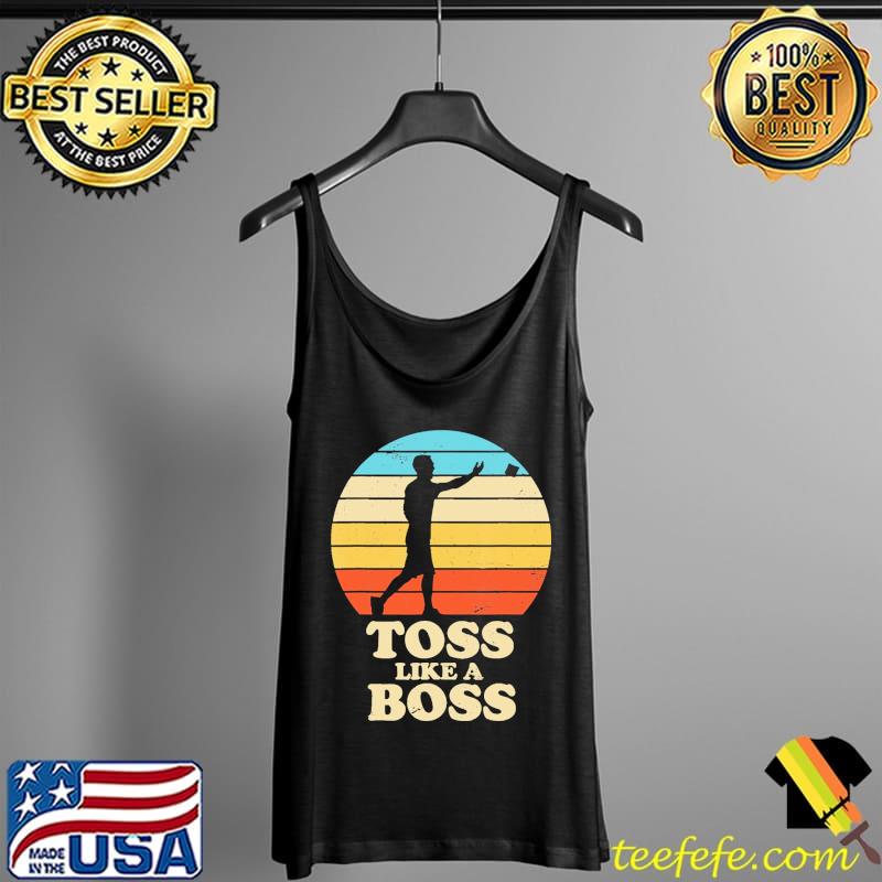 Toss Like A Boss Retro Vintage Shirt Tank Top Toss Like A Boss Retro Vintage Shirt Tank Top