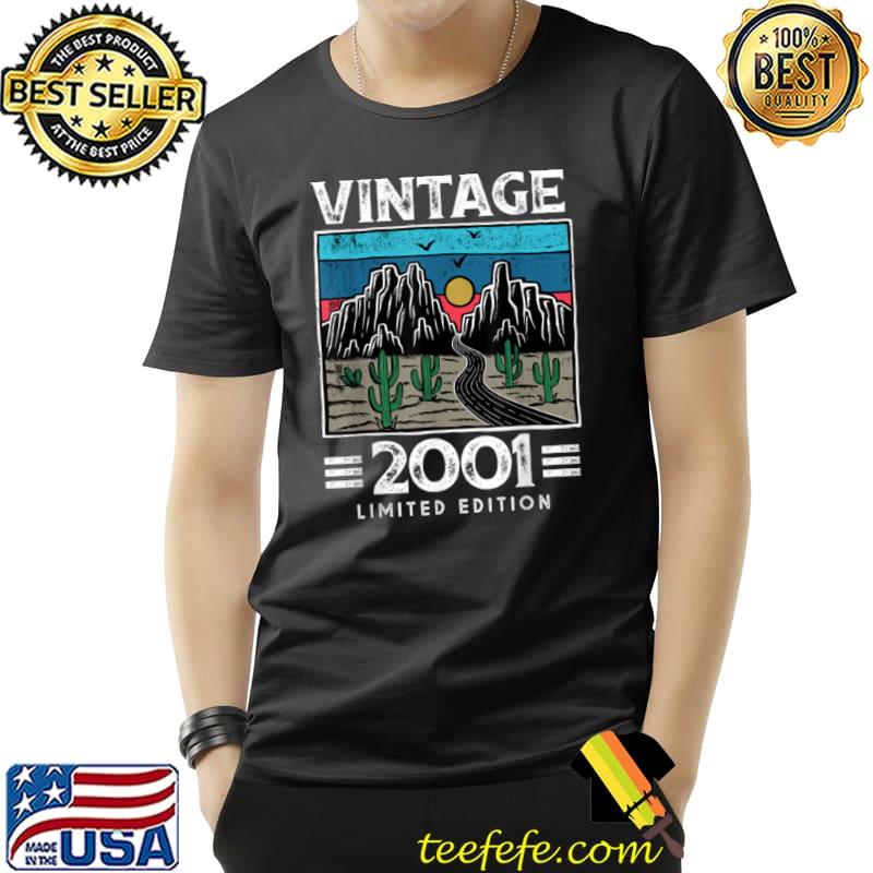 Vintage 2001 Made in 2001 20th Birthday Limited Edition T Shirt Unisex Vintage 2001 Made in 2001 20th Birthday Limited Edition T Shirt Unisex
