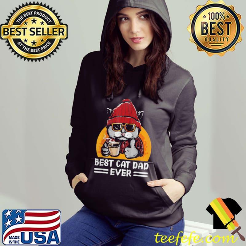 Vintage best cat father dad ever cat daddy father day shirt