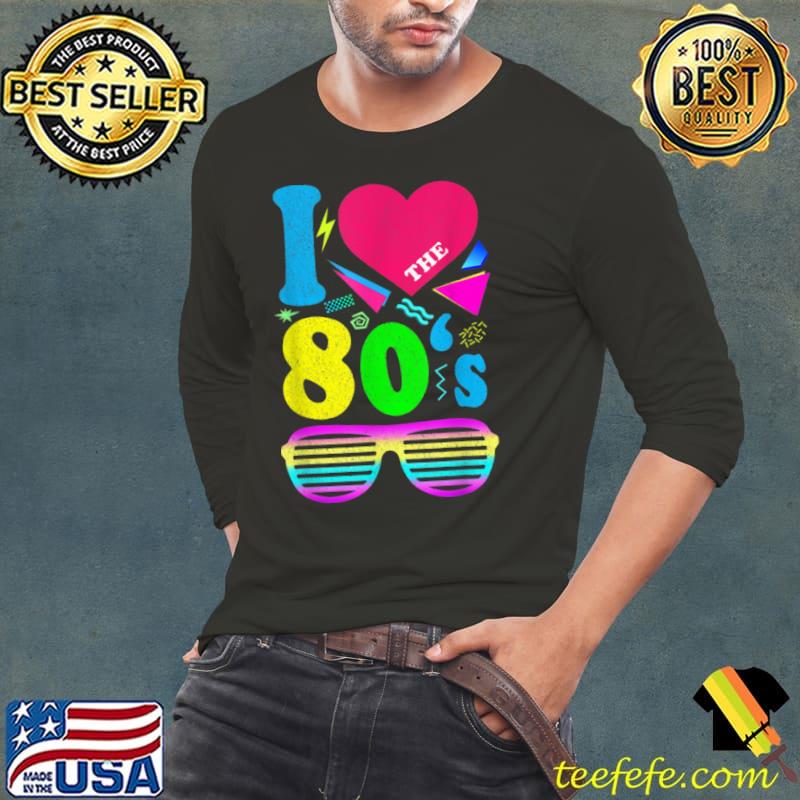 Vintage I Love the 80’s Shirt Women Men Girl costume Party T Shirt Long Sleeve Tee Vintage I Love the 80’s Shirt Women Men Girl costume Party T Shirt Long Sleeve Tee