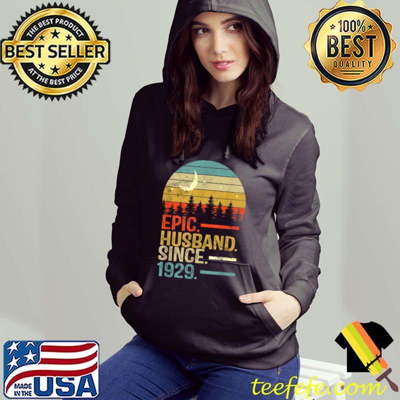 Vintage Wedding Anniversary Best Husband Since 1929 T-Shirt